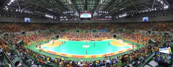 brasil x romênia arena do futuro olimpíada handebol (Foto: Edgard Maciel de Sá)