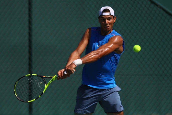 Rafael Nadal treina no Rio de Janeiro para Olimpíada (Foto: Getty Images)