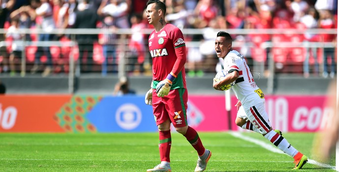 Cueva São Paulo x Chapecoense (Foto: Marcos Ribolli)