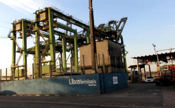 O terminal de Libra no porto de Santos