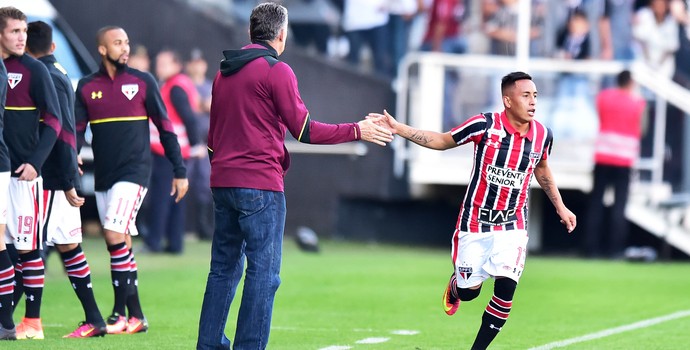 Corinthians x São Paulo, Arena Corinthians, Gol Cueva (Foto: Marcos Ribolli)