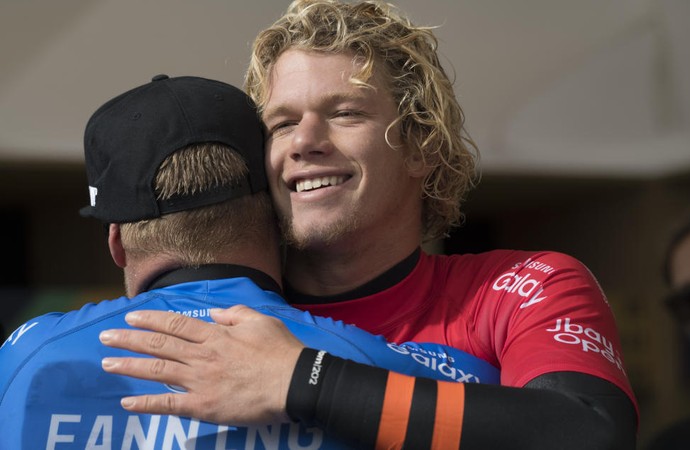 Mick Fanning John John Florence Jeffreys Bay J-Bay surfe (Foto: Divulgação/WSL)