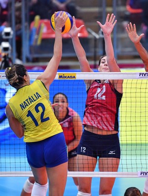 Brasil x EUA - final Grand Prix vôlei feminino Natália (Foto: Divulgação/FIVB)