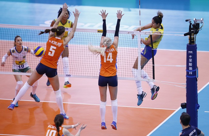 Brasil x Holanda Grand Prix Vôlei (Foto: Divulgação / FIVB)