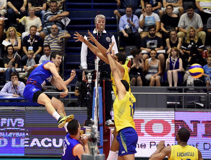 Sérvia x Brasil Liga Mundial 2016 (Foto: Divulgação/FIBV)