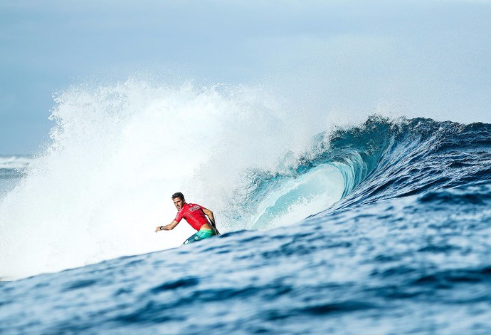 Filipe Toledo enfrenta havaiano Dusty Payne nas Ilhas Fiji - quinta etapa do Circuito Mundial (Foto: Reprodução/Twitter WSL)