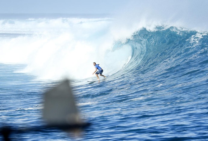 Dusty Payne começou devagar, mas acabou vencendo Filipe Toledo, de virada, na terceira fase em Fiji (Foto: WSL / Kelly Cestari)