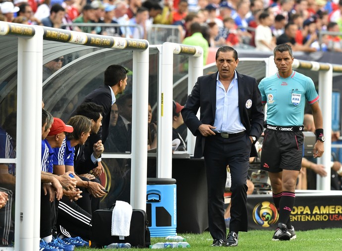 Ramon Diaz Paraguai x Estados Unidos (Foto: AFP)