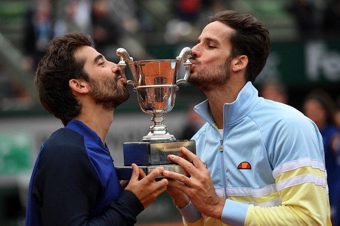 Marc López e Feliciano López foram campeões em Roland Garros 2016 (Foto: Getty Images)