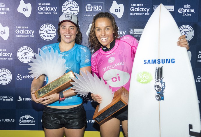 Tyler Wright Sally Fitzgibbons Mundial de Surfe Rio (Foto: ©WSL / Cestari)