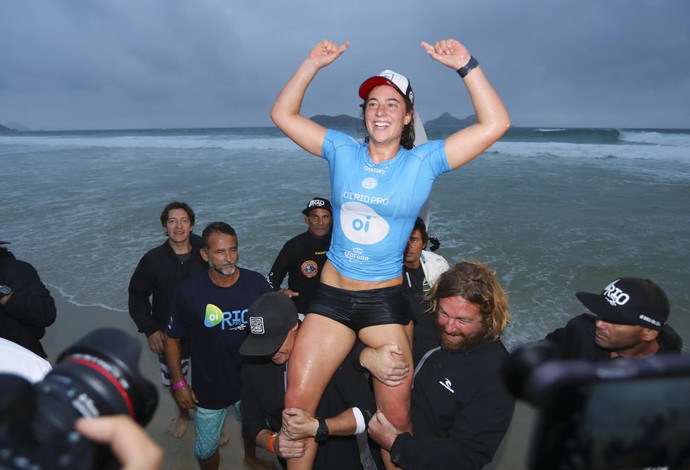 Tyler Wright venceu no Rio a terceira etapa da temporada de 2016, após Gold Coast e Margaret River, na Austrália (Foto: WSL / Kelly Cestari)