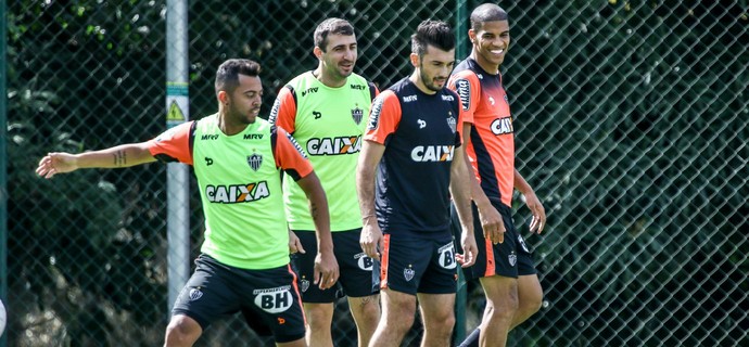 Leonardo Silva, Dátolo, Rafael Carioca e Pratto (Foto: Bruno Cantini / Atlético-MG)