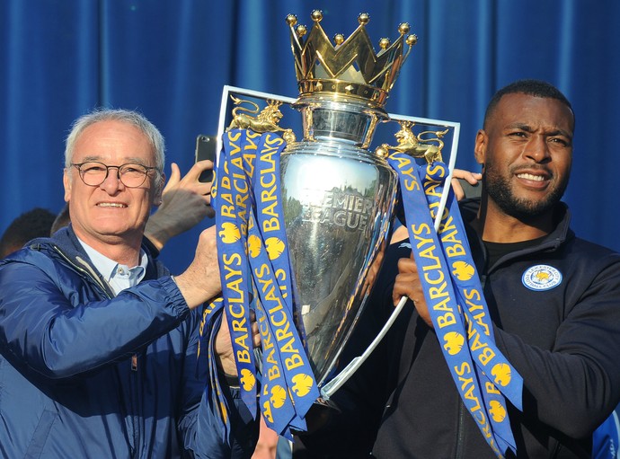 Ranieri Morgan Leicester festa título (Foto: Getty Images)