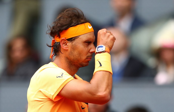 Rafael Nadal contra Andy Murray no Masters 1000 de Madri (Foto: Getty Images)