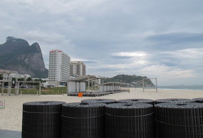 Vistorias etapa brasileira do Circuito Mundial de Surfe (Foto: Carol Fontes)