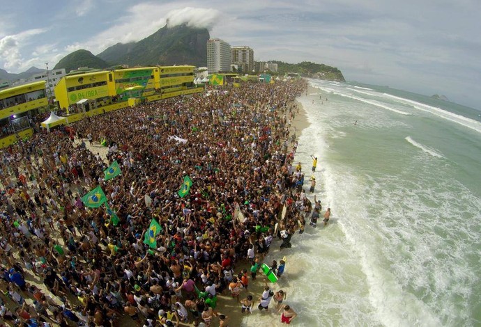 Rio Pro recebeu mais de 100 mil pessoas ao longo dos cinco dias de competição, recorde histórico de público (Foto: Reprodução/Facebook)