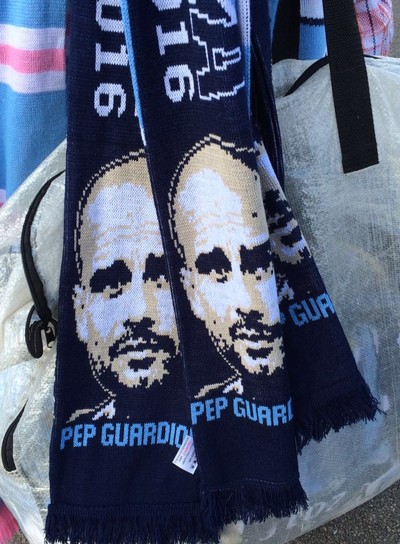 Cachecol Guardiola Manchester City (Foto: Ivan Raupp)