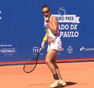 Paula Ormaechea, argentina, tênis, ITF Bauru (Foto: Reprodução / TV TEM)