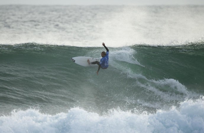 Caio Ibelli nas quartas de final da etapa de Margaret River (Foto: Divulgação)