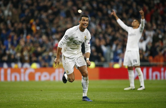 Cristiano Ronaldo gol Real x Wolfsburg (Foto: Reuters)