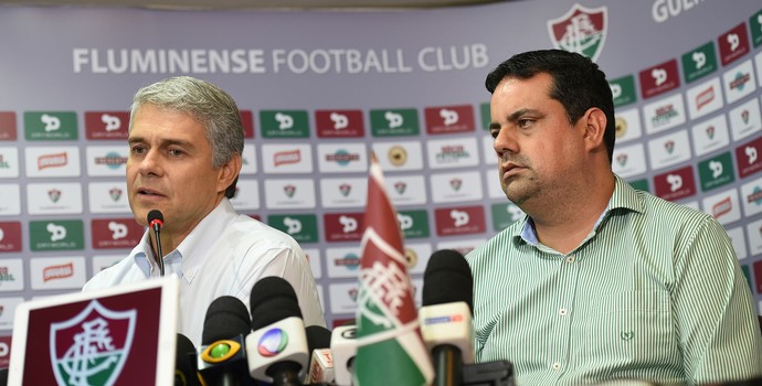 Peter Siemsen e Jorge Macedo - Fluminense - caso Fred (Foto: André Durão)