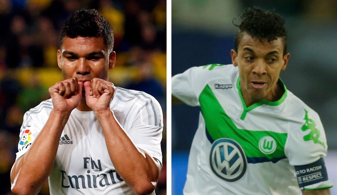 Casemiro-x-Luiz-Gustavo (Foto: infoesporte)