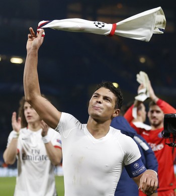 Thiago Silva Chelsea x PSG (Foto: AP)