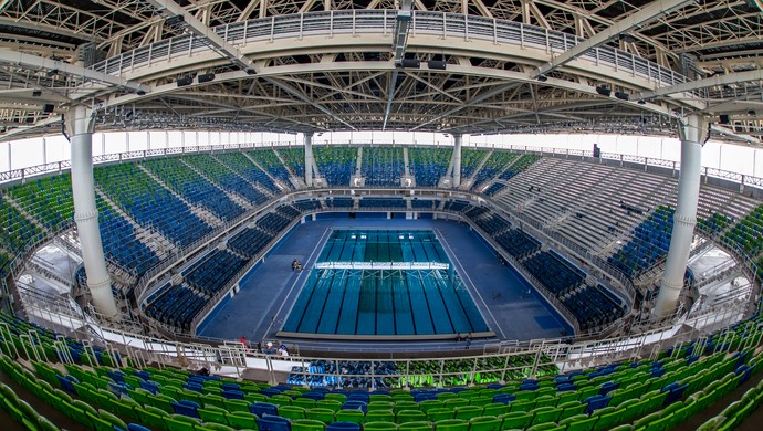 Estádio Aquático do Parque Olímpico Rio 2016 - natação (Foto: Gabriel Heusi/Brasil2016.gov.br)