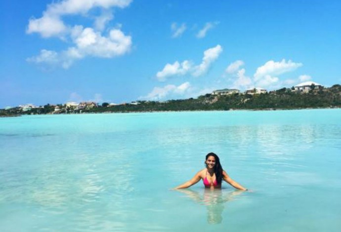 Ju Paes Vôlei Rio de Janeiro de férias no Caribe (Foto: Reprodução/Instagram)