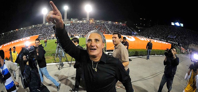 tite corinthians comemoração libertadores (Foto: Marcos Ribolli  / Globoesporte.com)