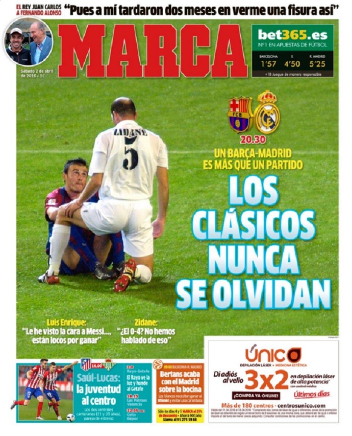 Capa Marca Barcelona x Real Madrid (Foto: Reprodução)