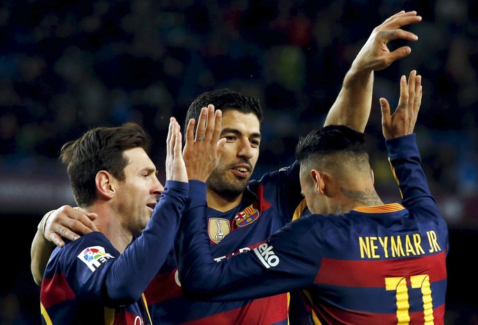 Messi Suárez Neymar Barcelona (Foto: Reuters)