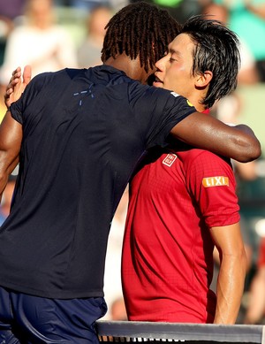 Kei Nishikori x Gael Monfils Masters 1000 de Miami (Foto: Getty Images)