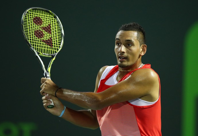 Nick Kyrgios vence Milos Raonic no Masters 1000 de Miami (Foto: Getty Images)