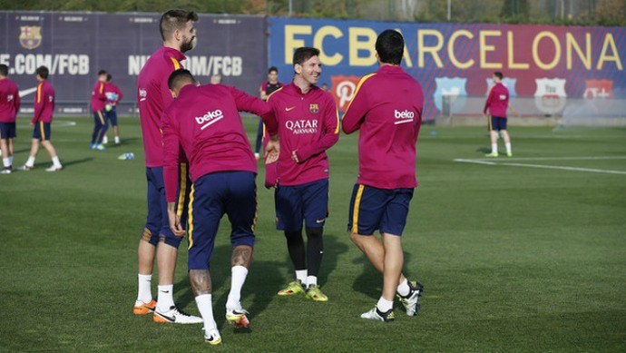 Treinamento do Barcelona (Foto: Miguel Ruiz/FCB)