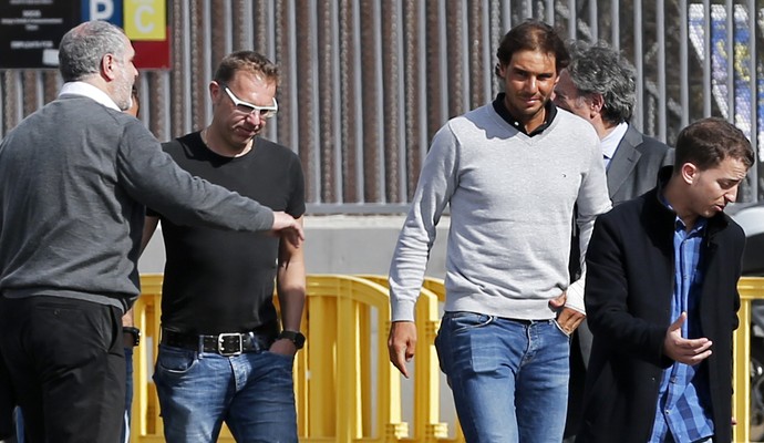 Rafael Nadal velório Johan Cruyff tênis futebol (Foto: AFP)