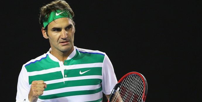 Roger Federer no Aberto da Austrália (Foto: Getty Images)