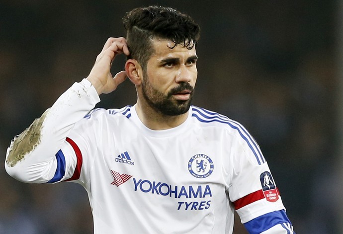 Diego Costa Chelsea x Everton (Foto: Reuters)