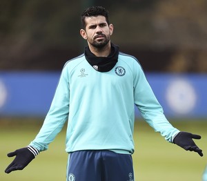 Diego Costa treino Chelsea (Foto: EFE/Andy Rain)