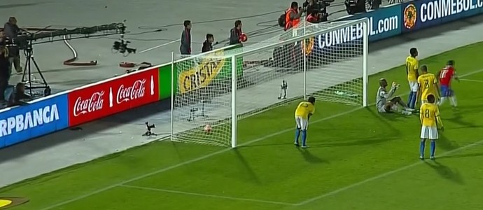 Jefferson Brasil Chile Eliminatórias (Foto: Reprodução SporTV)