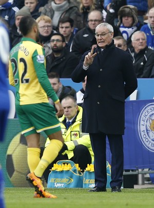 Claudio Ranieri Leicester City x Norwich (Foto: Reuters)