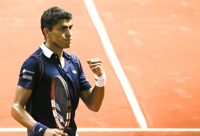 Thiago Monteiro está nas quartas de final (Foto: Ricardo Bufolin/ECP)