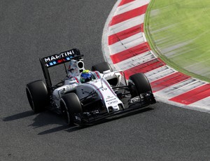 Felipe Massa no terceiro dia de testes da pré-temporada, em Barcelona (Foto: Getty Images)