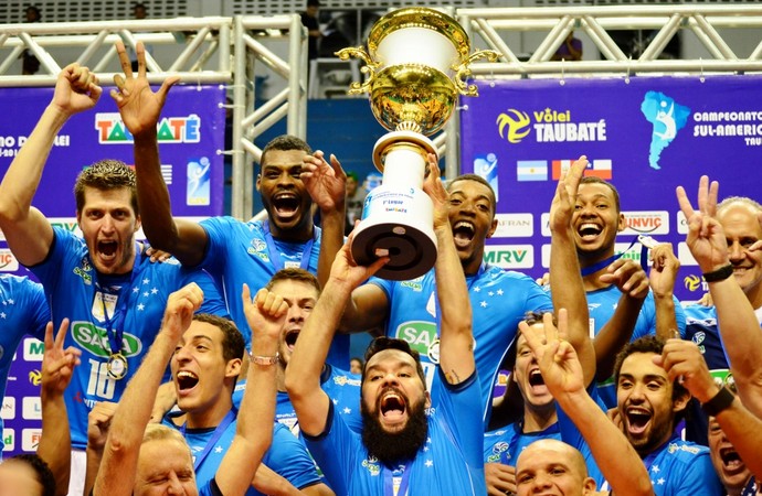 Cruzeiro campeão sul-americano vôlei 2016 (Foto: Danilo Sardinha/GloboEsporte.com)