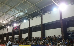 Juiz de Fora Sesi-SP Superliga Masculina de vôlei refletores ginásio da UFJF (Foto: Bruno Ribeiro)