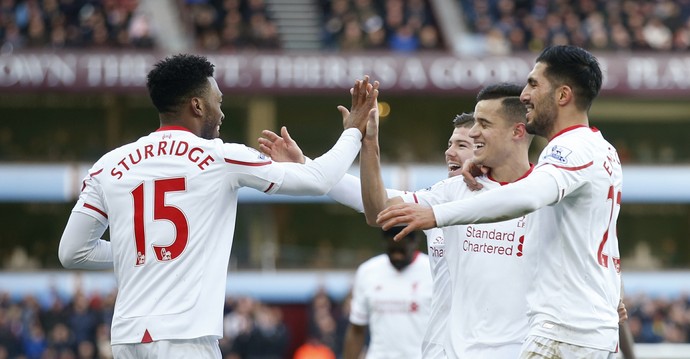 Daniel Sturridge Liverpool x Aston Villa (Foto: Reuters)