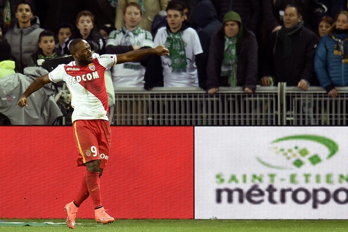 Vagner Love, Saint-Étienne x Monaco (Foto: Philippe Desmazes / AFP)