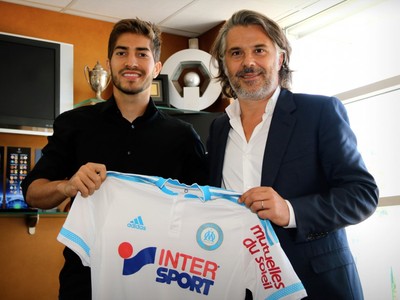 Lucas Silva no Olympique de Marselha (Foto: Divulgação / Olympique de Marselha)