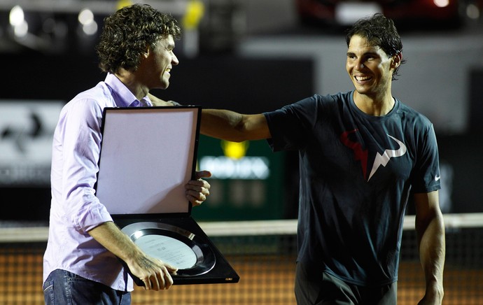 Tenis - Rio Open - Nadal - Homenagem Guga Kuerten (Foto: Matheus Tiburcio)