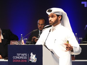 Hassan Abdullah Al-Thawadi, secretário-geral do Comitê Organizador Local da Copa de 2022 (Foto: Thiago Dias)